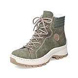 Rieker Damen Sneaker X9334, Frauen Schnürhalbschuhe,lose Einlage,schnürer,Sneaker,Halbschuhe,Freizeitschuhe,Women's,Woman,Lady,grün (54),39 EU / 6 UK