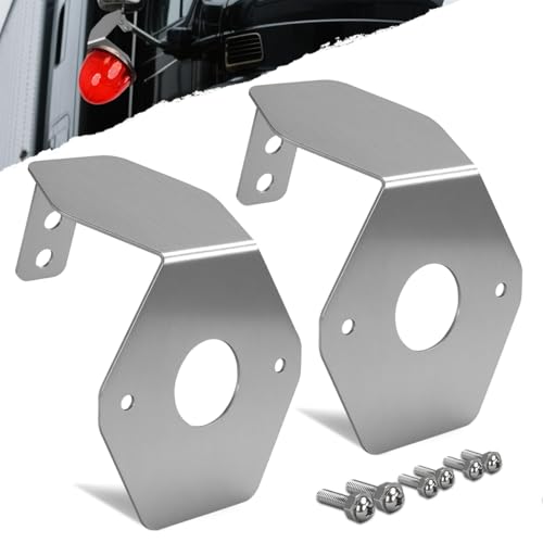 Ronybuy 2PCS Watermelon Light Brackets 304 Stainless Steel Watermelon Mirror Turn Signal Angled Bracket Holder for 2pcs Watermelon Lights with Pre-Drilled Holes and Screws - Light Not Included