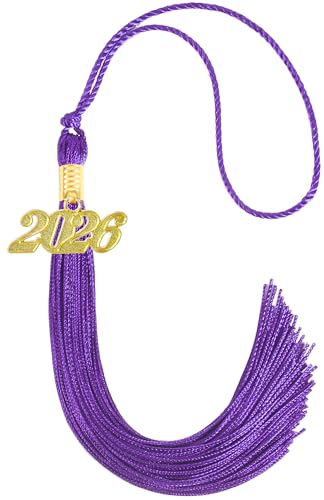 Image of 2026 Tassel Graduation,Purple Tassel 2026 for Grad Cap and Graduation Ceremony Accessory Decoration
