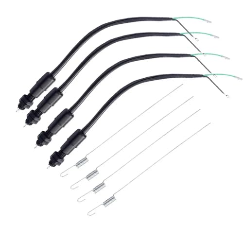 リアブレーキスイッチブレーキライトスイッチワイヤーネジスプリング付きスクーターモープモーテルサイクルモーターバイクATV GO KART Aftermarket交換用(4 set)