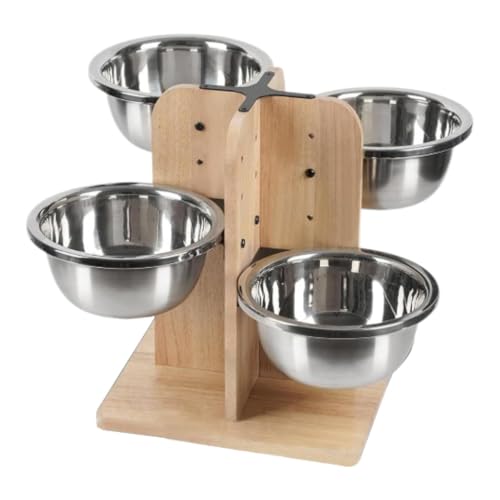 Whtkoph Raised Pet Dog Bowls Portable Feeding Bowls for Small Medium Large Dog Pet