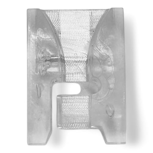 Image of ZENITH Applique Foot A9 Pressure Foot Snap on Type for Automatic Electric Low Shank Sewing Machines Suitable for Usha Janome Brother Singer etc Steel Finish (Applique Foot)