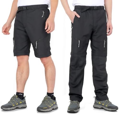LHHMZ Pantalones de Senderismo Convertibles para Hombre, Zip Off ...