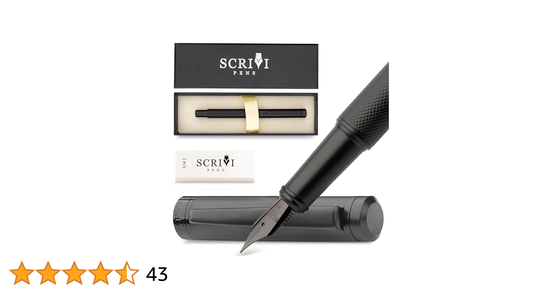 万年筆セットScrivi Pens ブラック ボックス入 プレゼント お祝い 万年筆セットScrivi Pens ブラック ボックス入 プレゼント お祝い