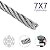 Rectoo 1/8" wire cable, 100ft Wire Rope Metal Cable With Loop Sleeve And Steel Thimble, 7x7 marine stainless steel Strand Core Perfect For Deck Railing System, Outdoor hanging kit, garden fence (SR03)
