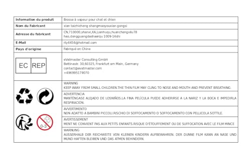 ＡＷＨＡＯ 3 em 1 Cat Dog Steamy Brush Cat Grooming Brush Handheld Recarregável Portátil para Gatos e Peq