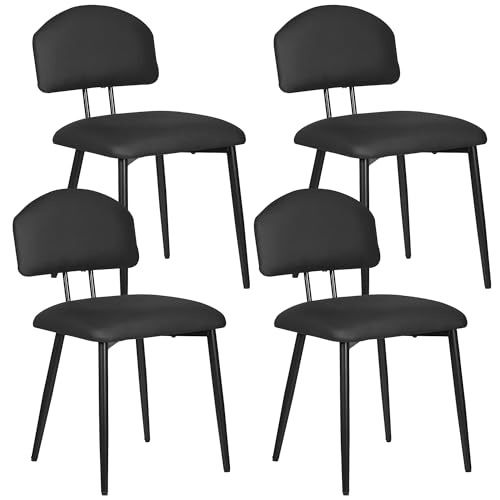 VECELO Dining Chairs Set of 4, Upholstered Kitchen Chairs with