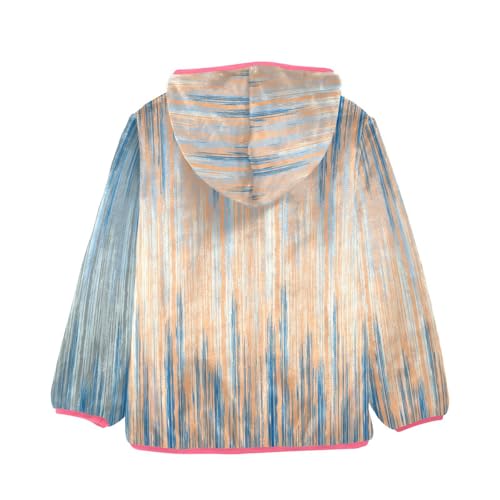 GuoChe Blue Stripe Waves Boy Fleece Jacket2