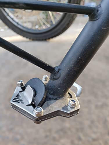 NexusGears Side Stand Extender for Himalayan bs4/bs6 And Hunter 350 (Brushed Stainless Steel)