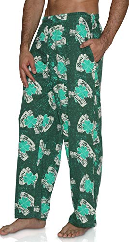 Men's Lounge Pajama Pants St. Patrick's Day Lucky Shamrock