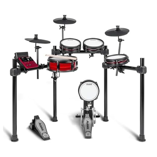 Alesis Nitro Pro - Set de Batería Electrónica con Parches de Malla Doble Zona, 500+ Sonidos BFD, Bluetooth, Drumeo, MIDI USB, Compatible con Doble Pedal