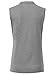 BGOWATU Women's Golf Polo T-Shirts Sleeveless V Neck Collarless Tennis Shirts UV Protection Quick Dry Lightweight Dark Gray L