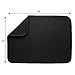 Envision Home 18 In. x 24 In. Dish Drying Mat, Absorbent Microfiber Kitchen Counter Mat, Dish Drying Pad for Dishes, Utensils, Pots and Pans, Black
