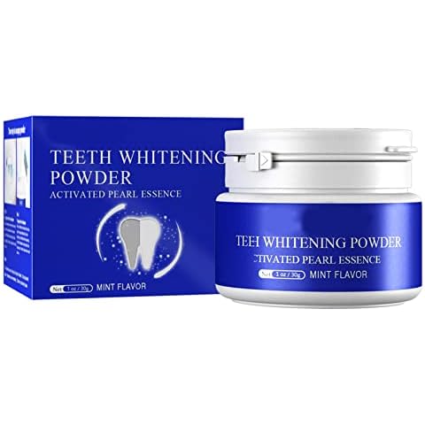 Teeth Whitening Powder, Enamel Safe Whitening for Against Yellow Teeth, Smoke Stains, Coffee Stains Dental, Teeth Whitening Toothpaste for White Teeth Fresh Breath Bright Smile Cover