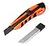 Soft-Grip Snap-Off Utility Knife with 6 Blades