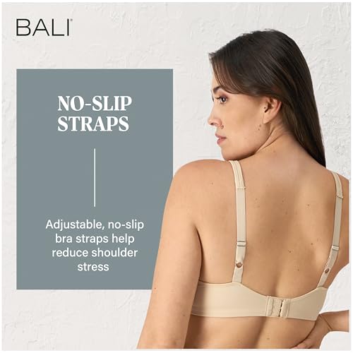 Image of Bali Women's Minimizer Bras for Women - Passion for Comfort Underwire Bras - Adjustable Support, Plus Size Women