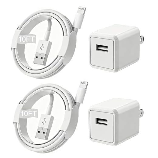 iPhone Charger,Extra Long 2 Pack 10FT Lightning Cable Cube i Phone 12 Charger Charging Transfer Cord Cable with USB Plug Wall Charge Block Travel Adapter for iPhone 14/13/12/11/SE2022/8/7/XS/XR/X/iPad