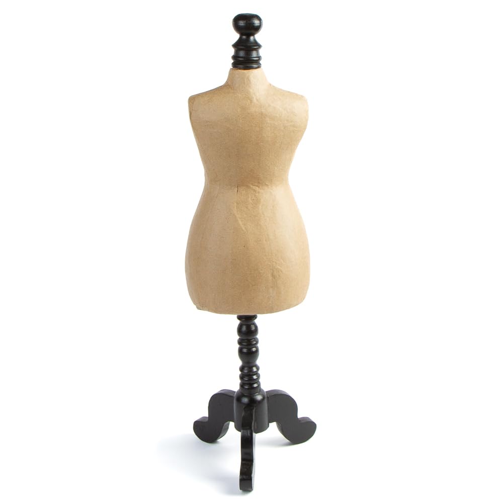 Amazon.com: Paper Mache Display Mannequin on Wood Stand - Papier