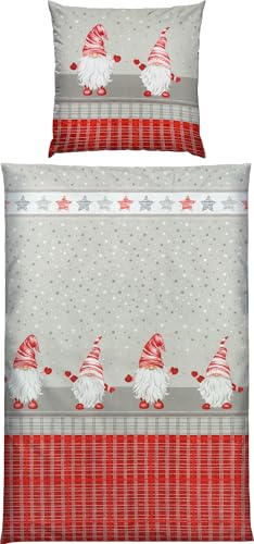 REDBEST Flanell Bettwäsche Wichtel - flauschig weich, wohlig-warm,...