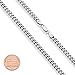 Miabella Italian Heavy 925 Sterling Silver Thick 3.2mm, 5mm, 7mm Curb Cuban Link Chain Necklace for Men Made in Italy (5mm, Length 22 Inches)