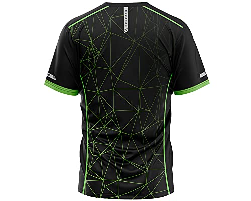 Camiseta de Corrida Masculina Ziiip CDM004 (VERDE, P)