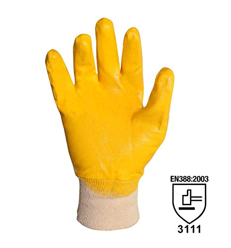 12 paia guanti nbr giallo redelguanto, ottimo