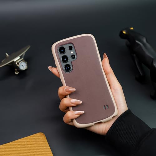 Image of MILLION CASES Back Cover Case for Samsung Galaxy S23 Ultra Shockproof Protective Ultimate Comfort Frosted Matte Case for Men & Boys(Brown)