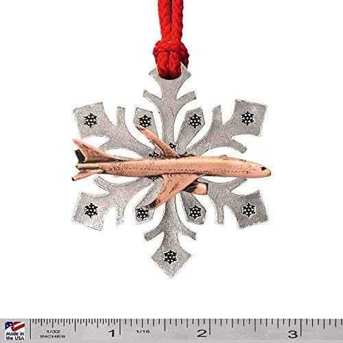 Creative Pewter Designs Jetliner Christmas Ornament AC560SF, Xmas, Copper Plated, Handmade in the USA image 4