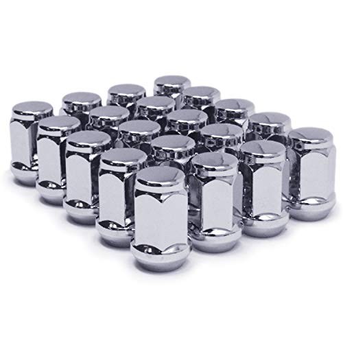 Mastiff 13754, Acorn Bulge After-Market Lug Nut Set - 1/2-20 Thread, Triple-Chrome Finish, 3/4 Hex, 60 Degree Conical Seat (Pack Of 20) #TOP7