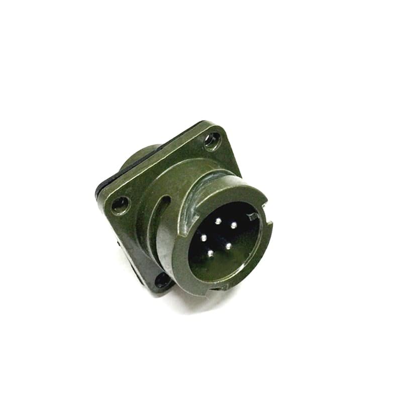 Military Spec Connectors MS3102A14S-5 Circular Connector MIL-DTL-5015 Series Box Mount Receptacle 5 Contacts Solder Pin Bayonet Connector
