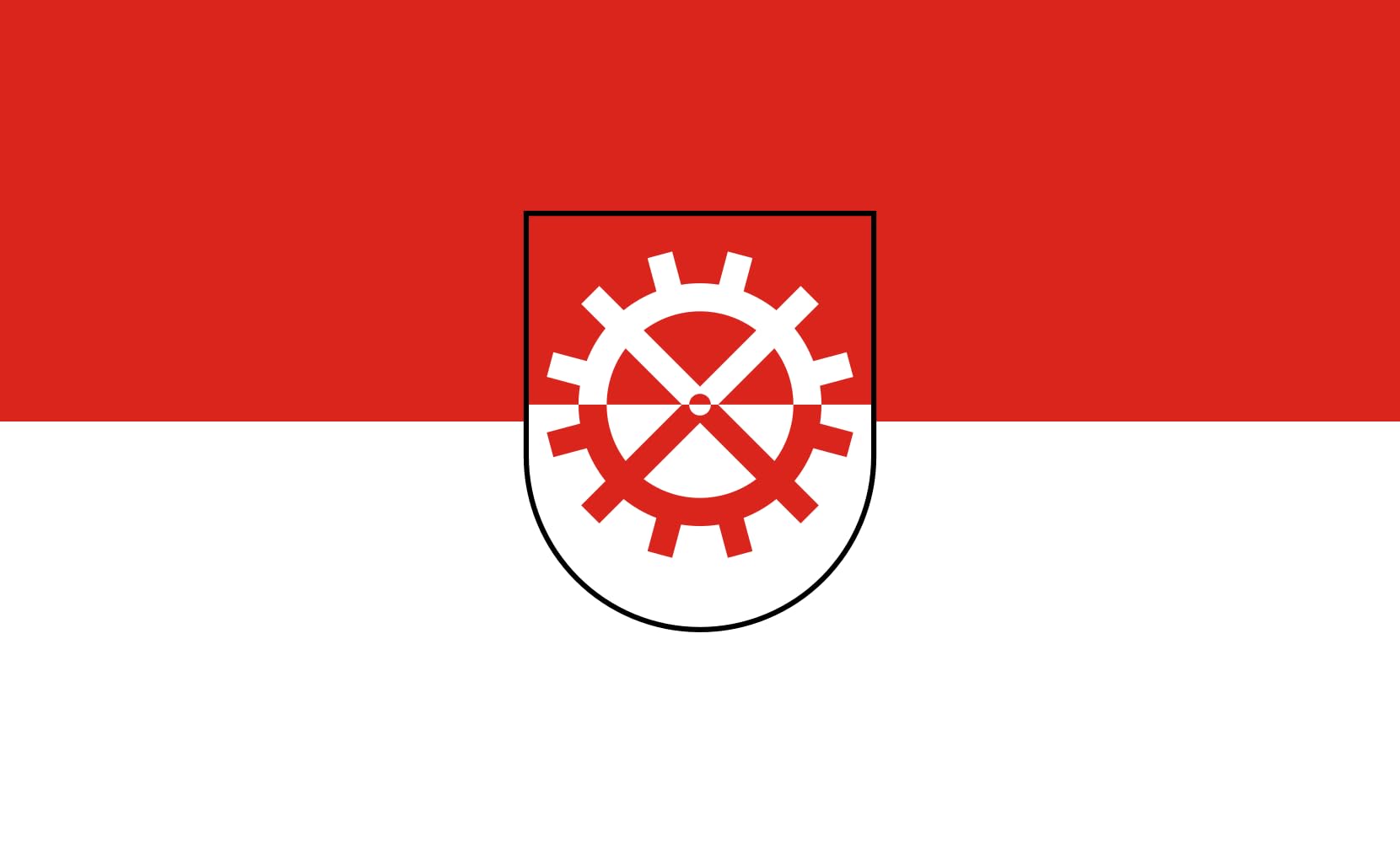 Drapeau horizontal Glatten 90x150cm résistant au vent pour mât extérieur