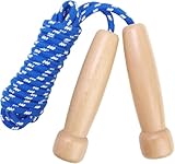 Matériaux naturels durables : nos poignées de corde à sauter de sport sont fabriquées en bois de haute qualité, robuste et respectueux de l'environnement. La corde en coton tissé est douce et lisse et empêche les chutes, tandis que la bande élastique intérieure garantit une vibration stable et détendue