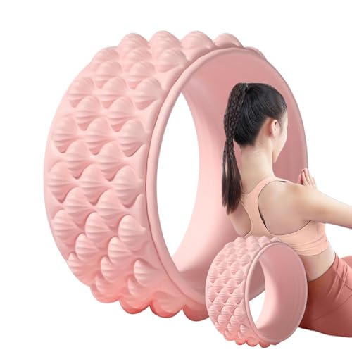 Rodillo muscular de espalda, ejercicio del rodillo de espalda | Punto de gatillo de del tejido profundo Rueda de yoga | Accesorios de aptitud física multifuncional, herramienta de ejercicio central pa