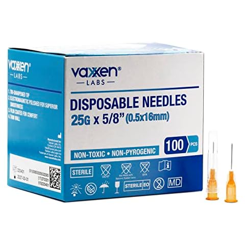 Vaxxen Labs Disposable 25G x 5/8" Luer Lock (Box of 100) Cover