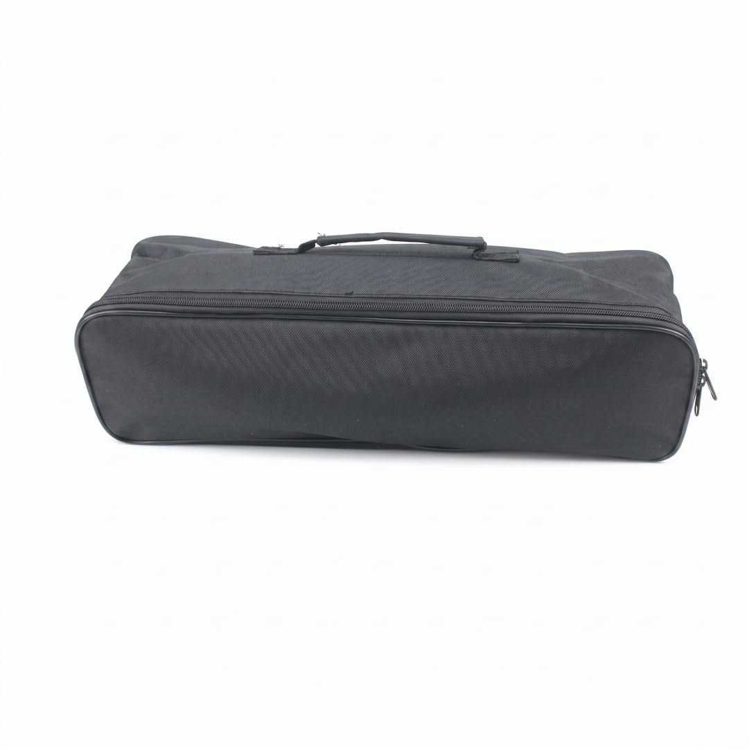 Ameble Men's Black Waterproof 18 Inch Heavy Duty Tool Bag With Zipper, Small Car Tool Pouch For Electricians, Workers, Carpenters, Diy Enthusiasts, Portable Storage