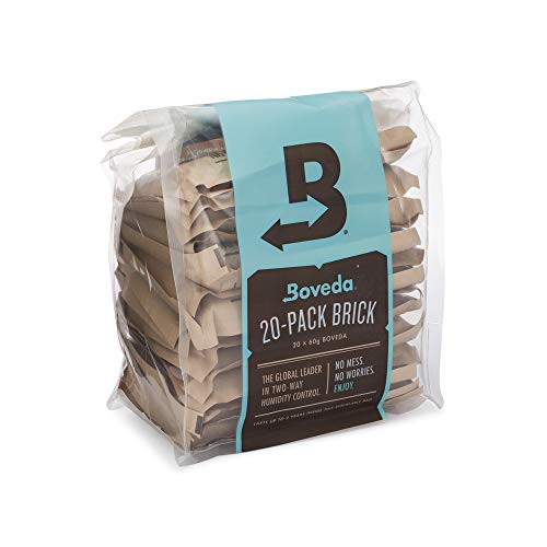 Boveda for Herbal Storage | 58% RH 2-Way Humidity Control | Size 67 Protects Up to 1 Pound (450 Grams) Flower | Prevent Terpene Loss Over Drying and Molding | 20-Count Reclosable Bag