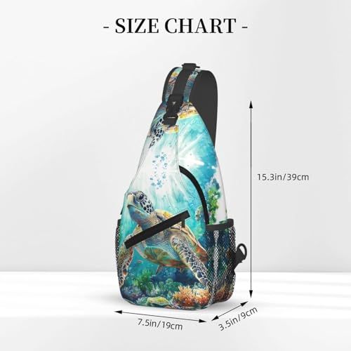 Colorful Frog Cross Chest Bag Large Capacity Bag Travel Hiking Crossbody Bag Daypack for Women Men2