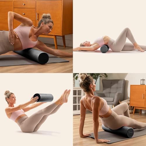 Sunny Health & Fitness 18" Black High-Density Yoga Foam Roller - image 7