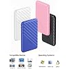 ORICO 2.5 inch External Hard Drive Enclosure USB 3.0 to SATA III for 7mm and 9.5mm SATA HDD SSD Tool Free [UASP Supported] White (25PW1-U3)