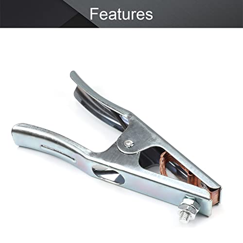 Utoolmart Welding Ground Clamps, 300A Arc Welding Ground Clamp, Manual Welder Earth Ground Cable Copper Grip Clip Clamp Heavy Duty, For Welding Cutter Machine, 1 Pcs #TOP3