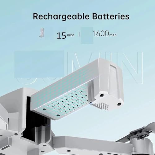 Image of GPS Drone with 4K Camera for Adults DG600C RC Quadcopter with Auto Return Follow Me Gesture Control, Point of Interest, Waypoints, Headless Mode, 2 Batteries