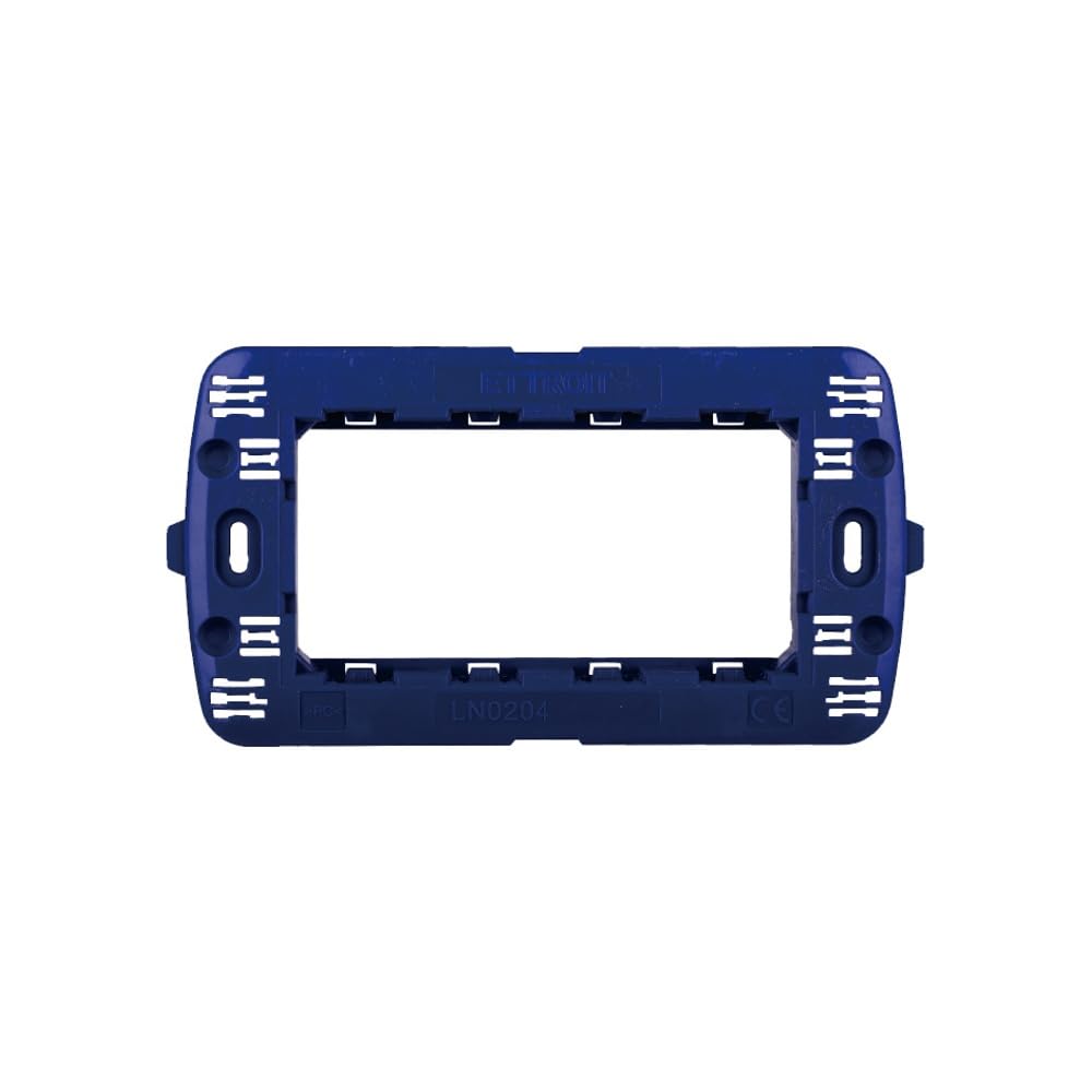 Elektronova, supporto 4 posti (504) compatibile con BTicino LivingLight, confezione da 4 pezzi