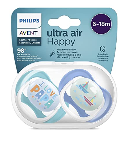 Philips-Avent-Schnuller-6-18-Mo-Boy-Mix-6er-Set-inkl-Transport-Sterilisierbox