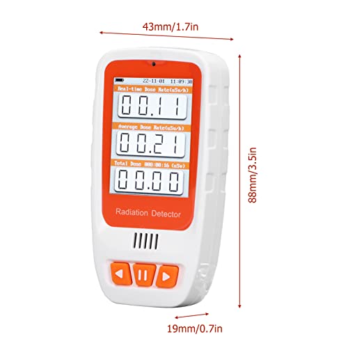 Contador digital de radiación nuclear con alarma y pantalla 2 pulg miniatura 6