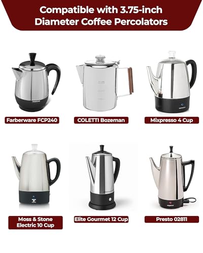 Image of 100ct Circle Coffee Filters 3.75 Inch, for Presto Coffee Maker | Canadian Pulp & Pure Flavor, Versatile Compatibility, Double-layer Packaging Ensures Hygiene