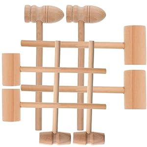 Healifty 8 Stück Holzhammer 4433E1594BP