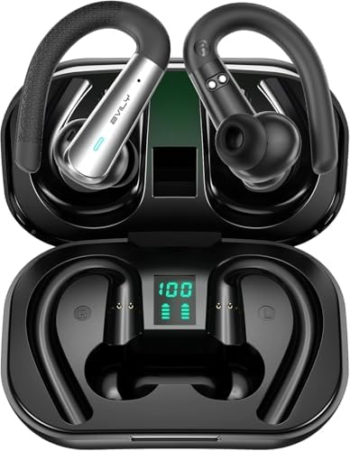 Fones de Ouvido Bluetooth 5.3 Sem Fio, 40H de Reprodução, LED Dig...