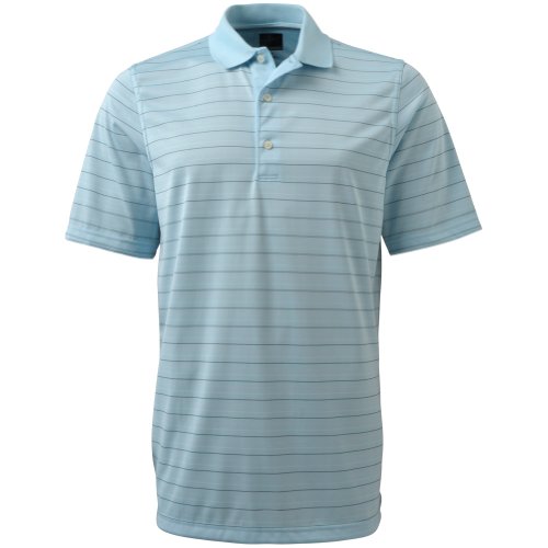 Greg Norman Collection Men's Sorbtek Multi Stripe Polo Shirt, Polar, Small