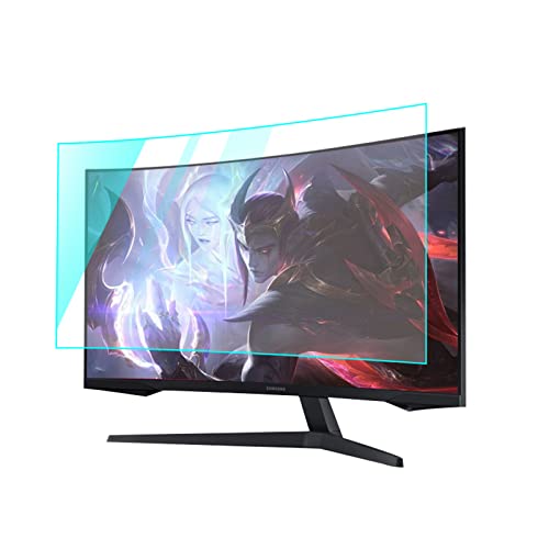 24, 27 Pulgadas Protector De Pantalla Antilar De Resplandor Anti Azul Para La Luz Para El Escritorio Diagonal EstáNdar Monitor Curvado 16: 9 Pantalla PanoráMica, Sin Burbujas De Aire/Alivio Eyestrain Cover