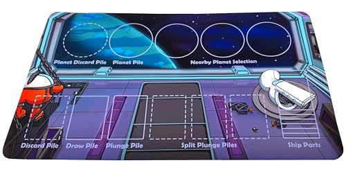 Butts in Space: Plungers & Planets Playmat - 14' x 24' Neoprene Game Mat